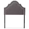 Baxton Studio Rita Modern Dark Grey Upholstered Twin Size Headboard 125-6986 - alternate 1
